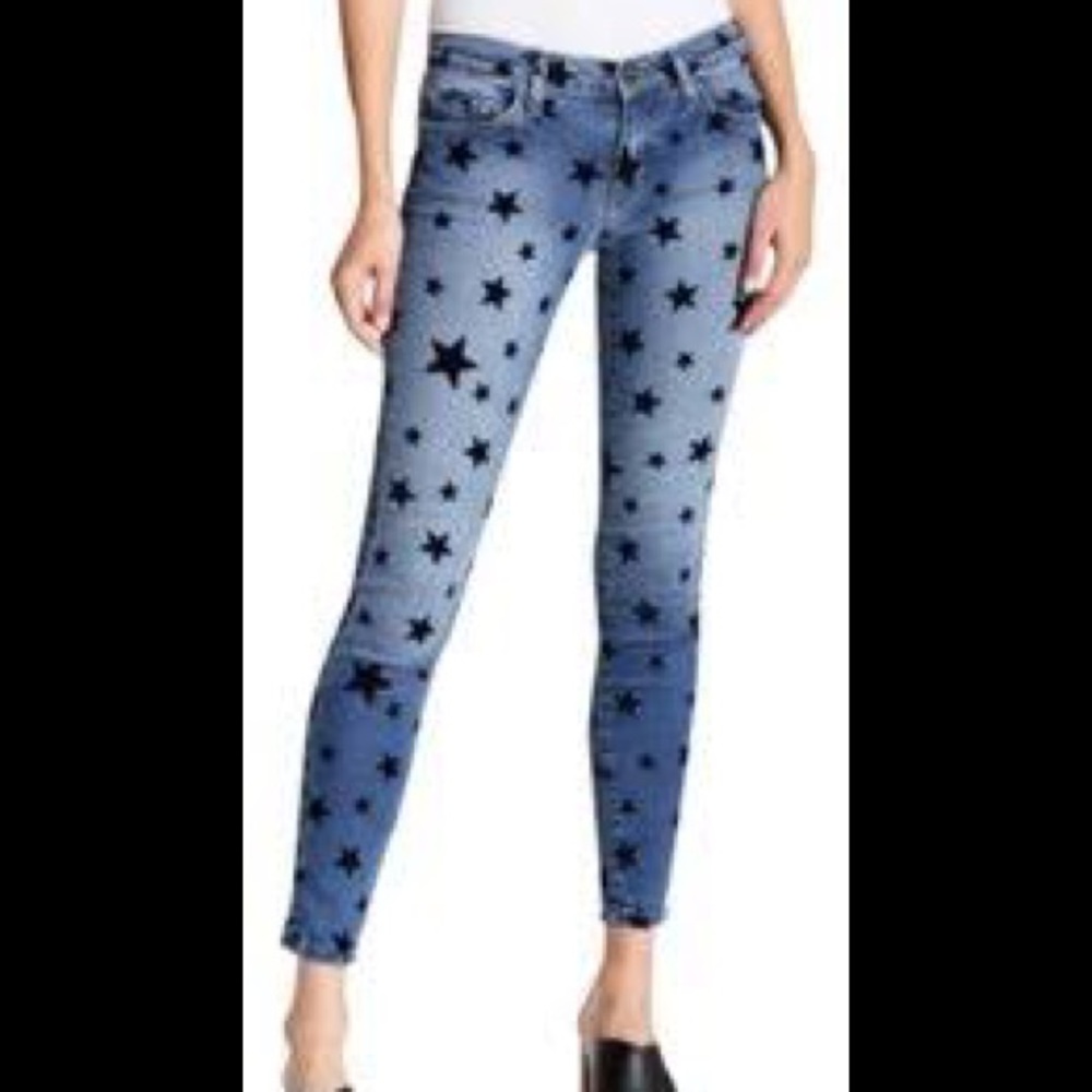 Current/Elliot “stiletto” star print sz 28 jeans